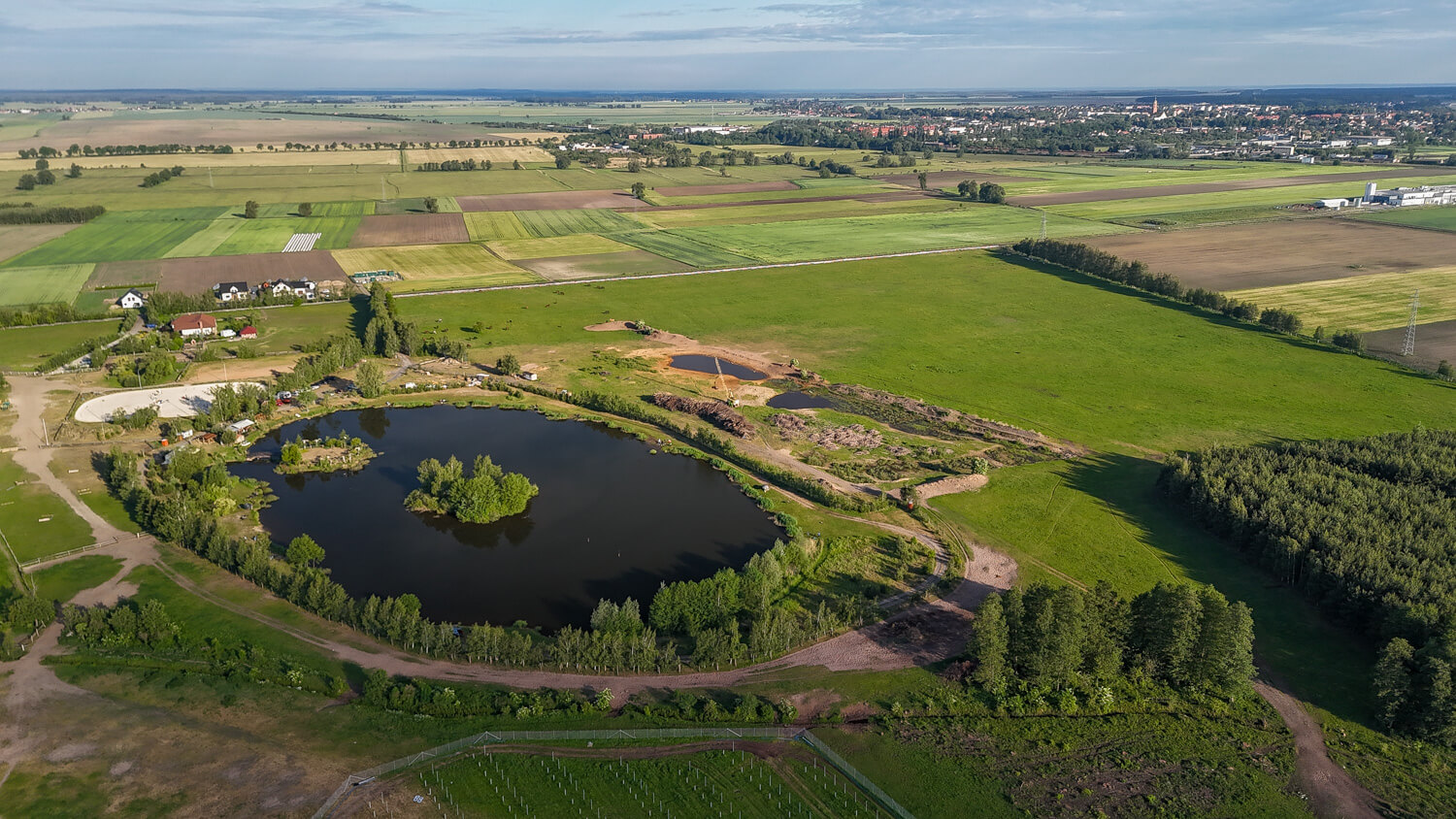 Łowisko Siedlnica z lotu ptaka